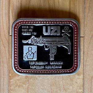 UZI Belt Buckle *When the odds are against you*